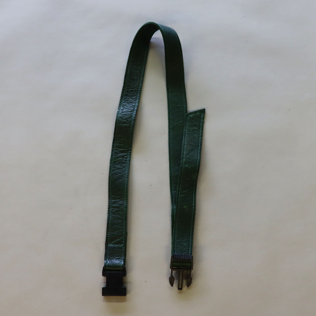 Green leather belt (sample)