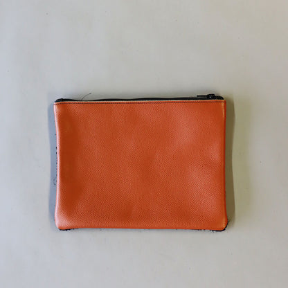 Black handwoven hemp purse