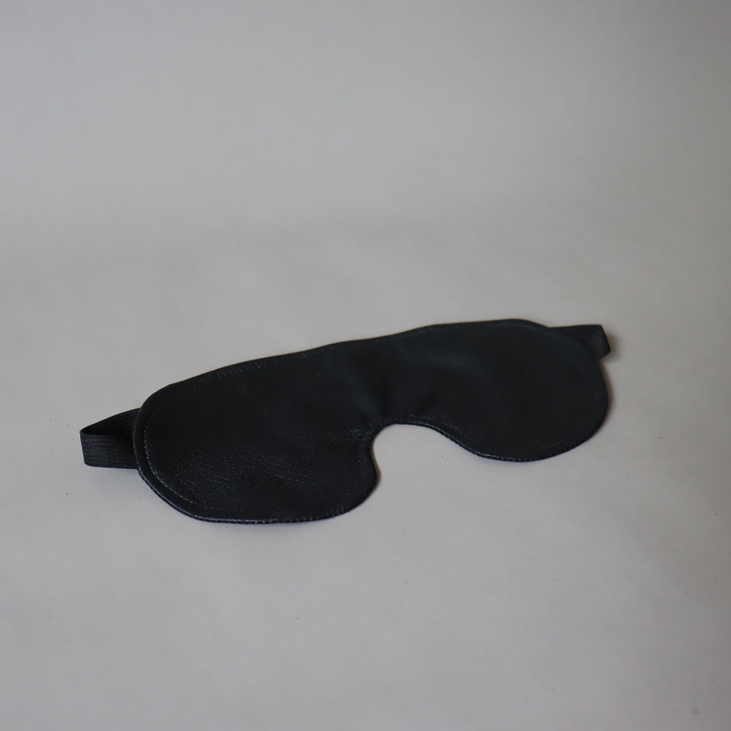 Leather eye mask